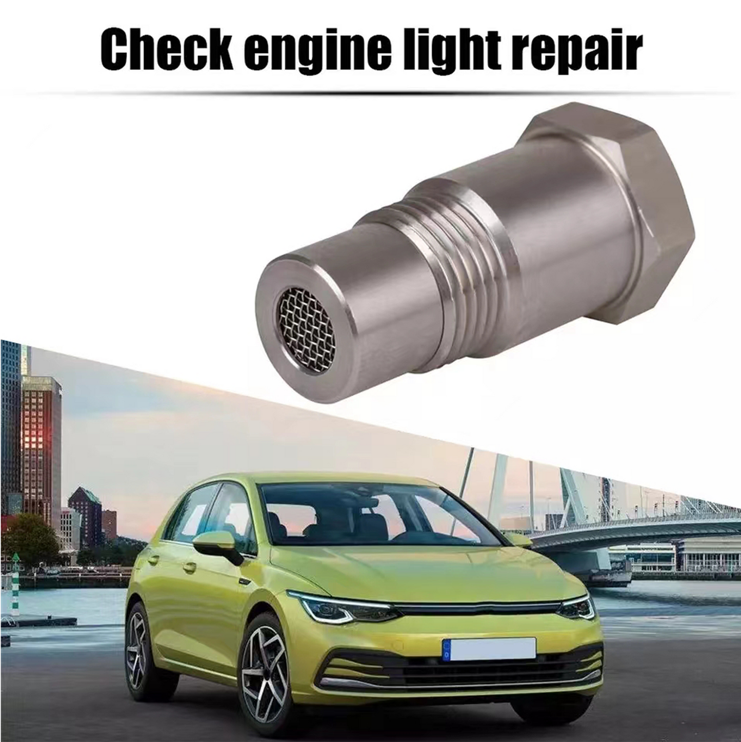 CHGRNLF 2-50Pcs Extension Filter Oxygen O2 Sensor Connector Extender Spacer Internal Thread M18*1.5 Stainless Steel Adapter Auto Parts