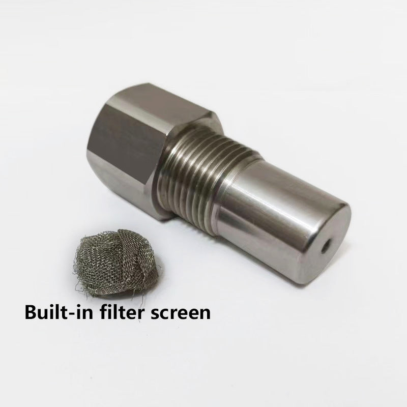CHGRNLF 2-50Pcs O2 Sensor Adapter, Stainless Steel Extension Connector w/ Filter M18*1.5, 50mm/1.96in