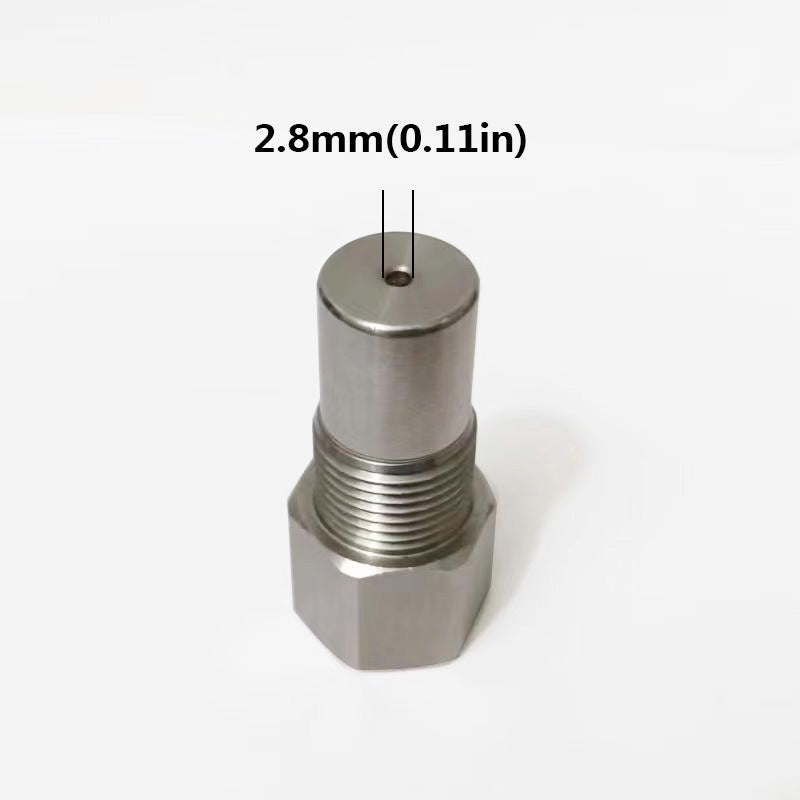 CHGRNLF 2-50Pcs O2 Sensor Adapter, Stainless Steel Extension Connector w/ Filter M18*1.5, 50mm/1.96in