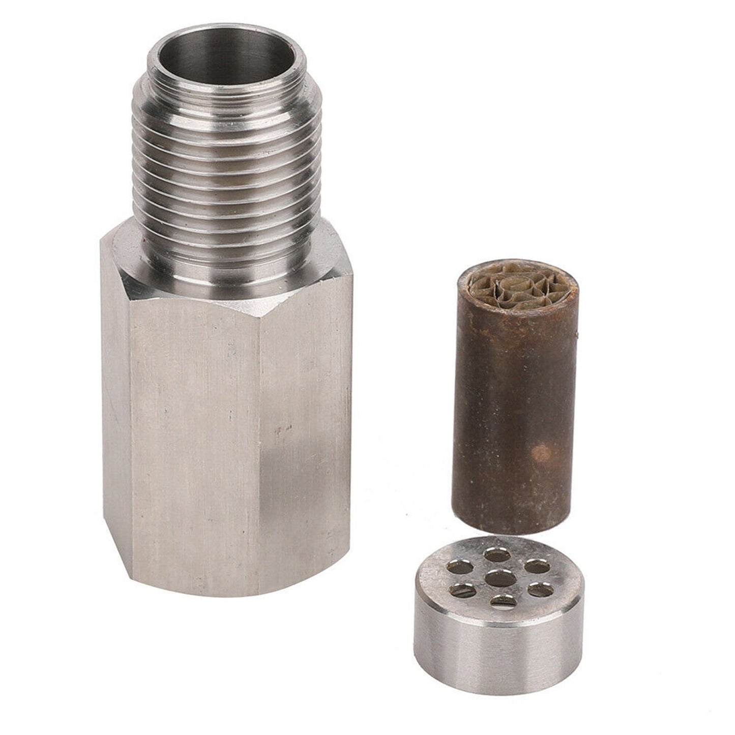 CHGRNLF 58mm Oxygen O2 Sensor Spacer Adapter M18x1.5 Catalytic Converter O2 Sensor Spacer CEL FIX P0420/P0042/P0430 Code Universal