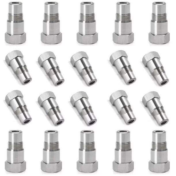 CHGRNLF 2-50Pcs Extension Filter Oxygen O2 Sensor Connector Extender Spacer Internal Thread M18*1.5 Stainless Steel Adapter Auto Parts