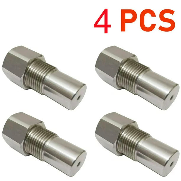 CHGRNLF 2-50Pcs O2 Sensor Adapter, Stainless Steel Extension Connector w/ Filter M18*1.5, 50mm/1.96in