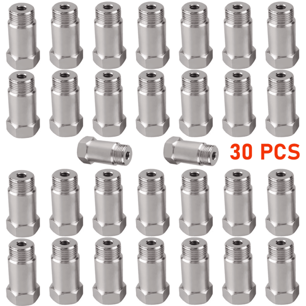 CHGRNLF O2 Oxygen Sensor Spacer Adapter Test Pipe Extension Extender Adapter CEL M18X1.5 HHO 45mm Bung