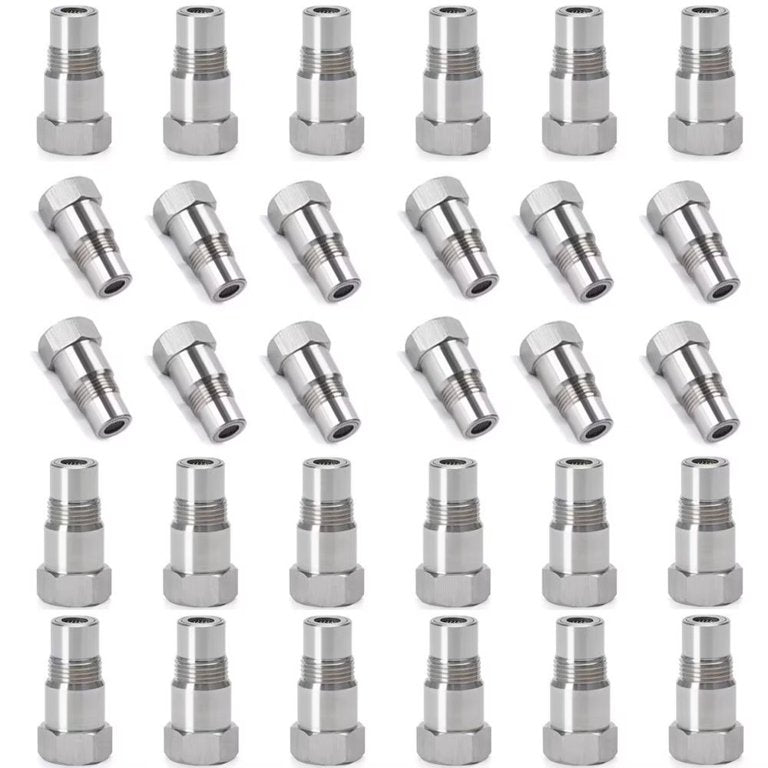 CHGRNLF 2-50Pcs Extension Filter Oxygen O2 Sensor Connector Extender Spacer Internal Thread M18*1.5 Stainless Steel Adapter Auto Parts