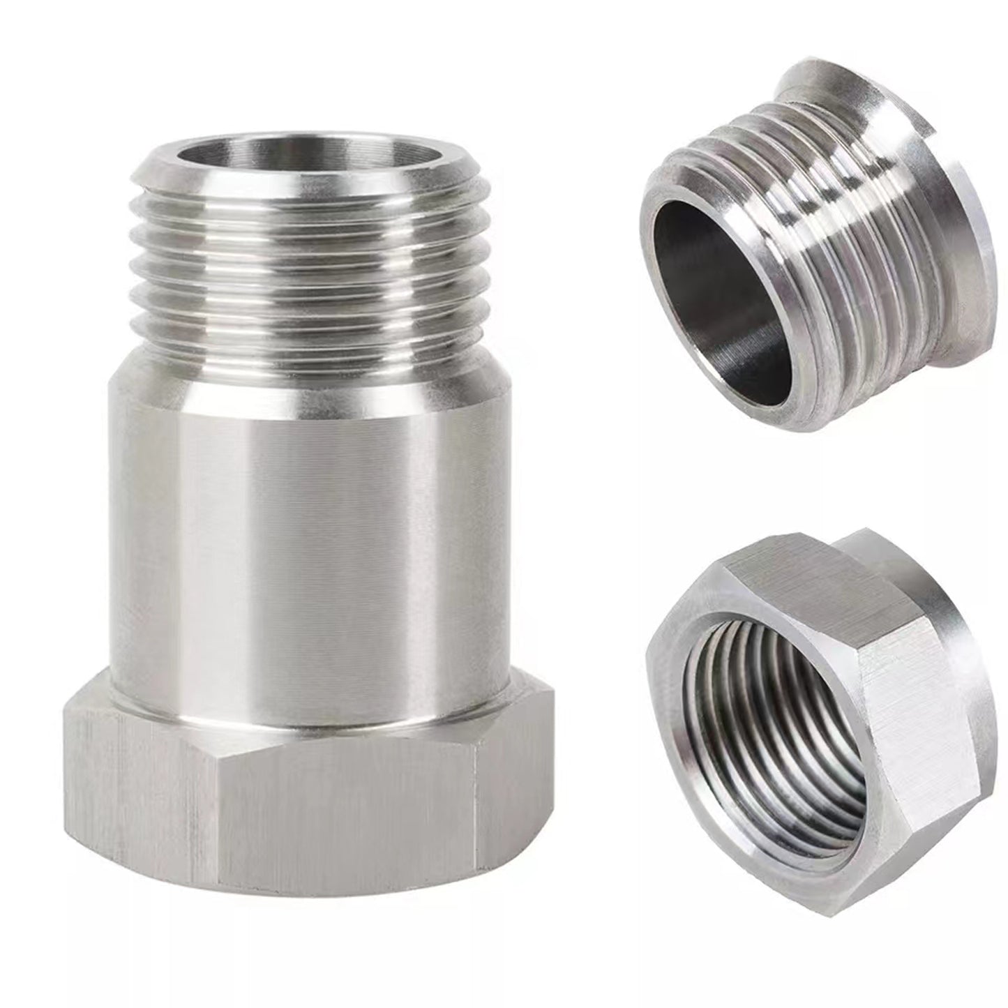 CHGRNLF 32mm O2 Sensor Extension, M18x1.5 Thread Adapter-304 Stainless Steel