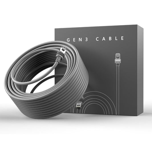 CHGRNLF Starlink Gen 3 Cable, Replacement Standard V3 Cable for Starlink Gen 3 Cable Waterproof Outdoor Grey