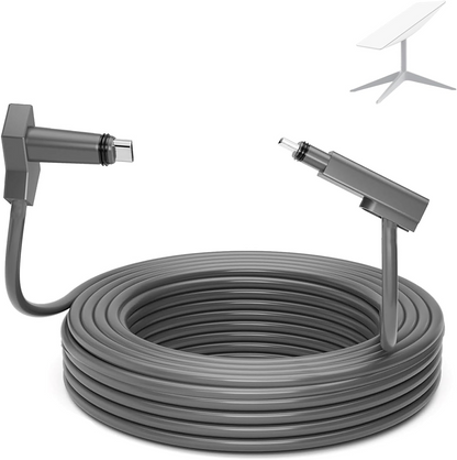 CHGRNLF Starlink Cable Cord Rectangular Dish to Router V2 Replacement Cable Cord, Grey