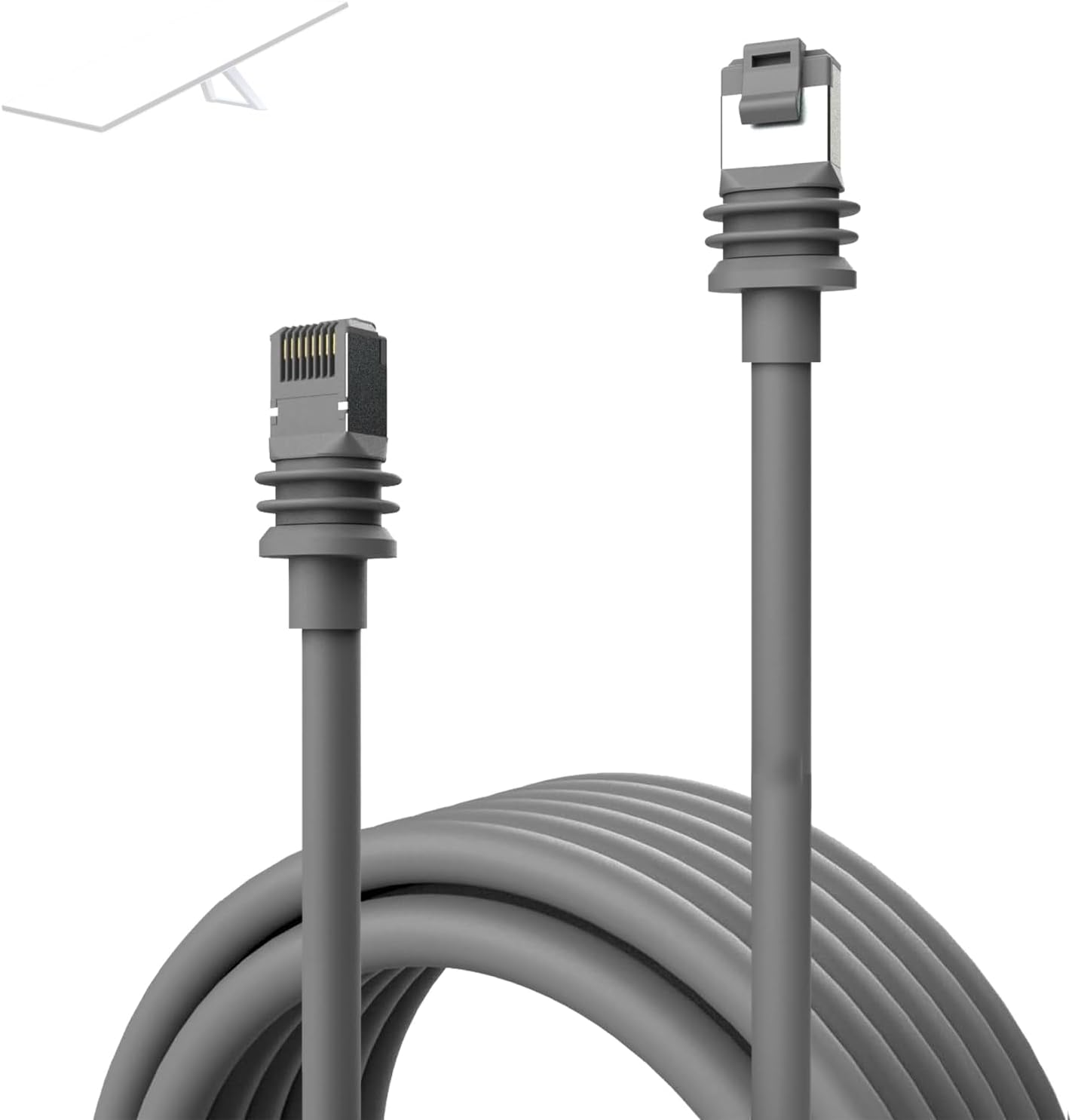 CHGRNLF Starlink Gen 3 Cable, Replacement Standard V3 Cable for Starlink Gen 3 Cable Waterproof Outdoor Grey