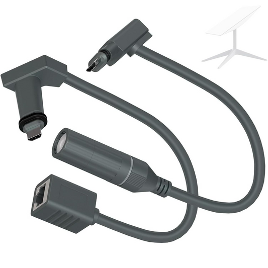 CHGRNLF Starlink SPX Plug to RJ45 Adapters, Starlink Cable RJ45 Female Connectors for Starlink Gen 2 Dish and Router Starlink Accessories (Pair for Dish and Router)