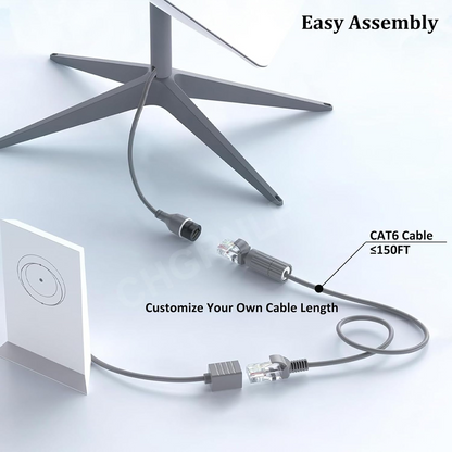 CHGRNLF Starlink SPX Plug to RJ45 Adapters, Starlink Cable RJ45 Female Connectors for Starlink Gen 2 Dish and Router Starlink Accessories (Pair for Dish and Router)