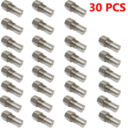 CHGRNLF 2-50Pcs O2 Sensor Adapter, Stainless Steel Extension Connector w/ Filter M18*1.5, 50mm/1.96in