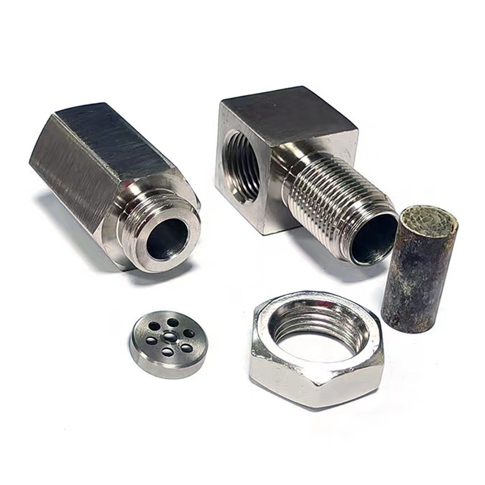 CHGRNLF 90 Degree Oxygen Sensor Extension Connector M18*1.5, 304 Stain ...