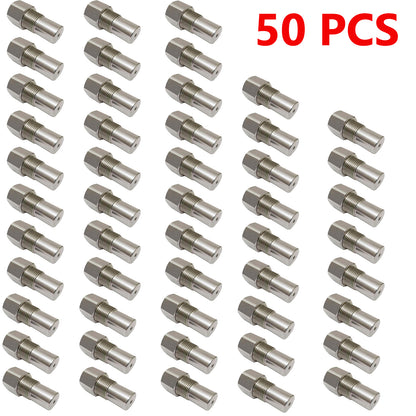 CHGRNLF 2-50Pcs O2 Sensor Adapter, Stainless Steel Extension Connector w/ Filter M18*1.5, 50mm/1.96in