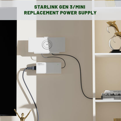CHGRNLF Starlink Power Supply Adapter for Gen 3 &Mini,ETL Listed/ 48V 3A /144W AC to DC Adapter Replacement Power Supply for Starlink V3&Mini