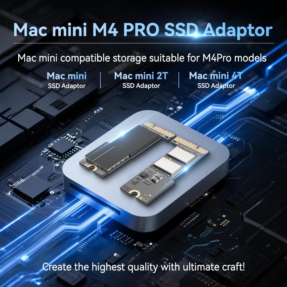 CHGRNLF Mac mini M4 Pro SSD 4TB Hard Disk Upgrade DIY