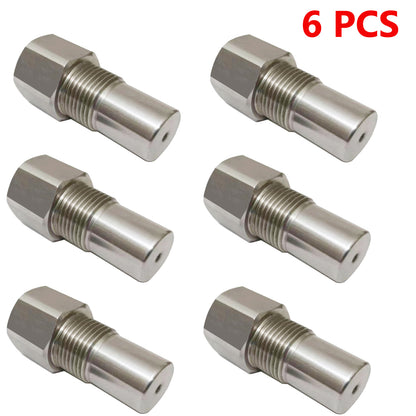 CHGRNLF 2-50Pcs O2 Sensor Adapter, Stainless Steel Extension Connector w/ Filter M18*1.5, 50mm/1.96in