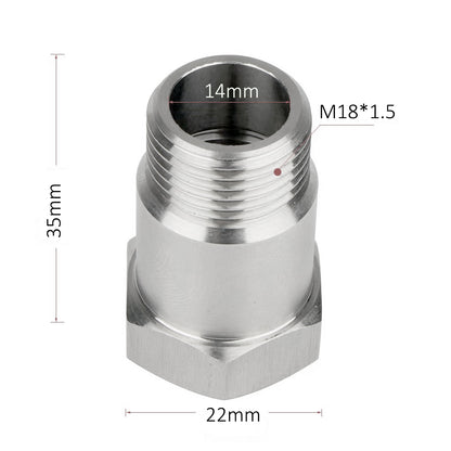 CHGRNLF 32mm O2 Sensor Extension, M18x1.5 Thread Adapter-304 Stainless Steel