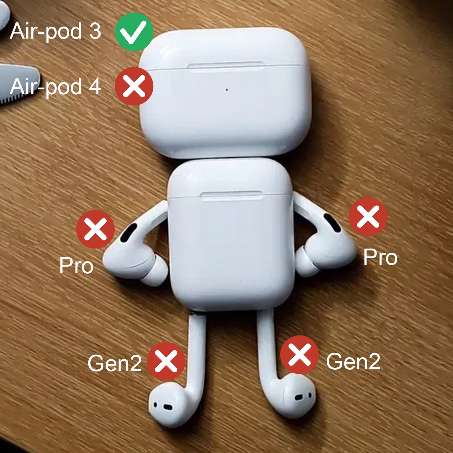 CHGRNLF A2564 Single Left Side Earbud Replacement for Air 3rd Gen, Compatible with Original A2897 & A2566 Charging Case Ear Cushion