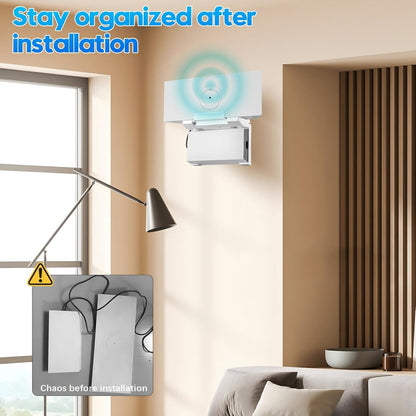 CHGRNLF Starlink Gen 3 Mount, Premium 2 in 1 StarLink V3 Kit for Starlink Gen 3 Mesh Router, Space Saving Router Wall Bracket Holder Accessories