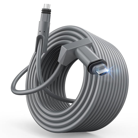 CHGRNLF Starlink Cable Cord Rectangular Dish to Router V2 Replacement Cable Cord, Grey