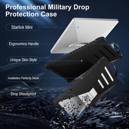CHGRNLF Starlink Mini Cover Protective Case, Portable Shockproof Starlink Mini Accessories Silicone Protection Satellite Dish Gift Gear