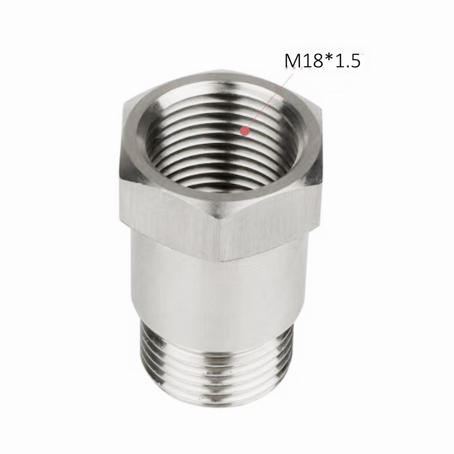 CHGRNLF 32mm O2 Sensor Extension, M18x1.5 Thread Adapter-304 Stainless Steel