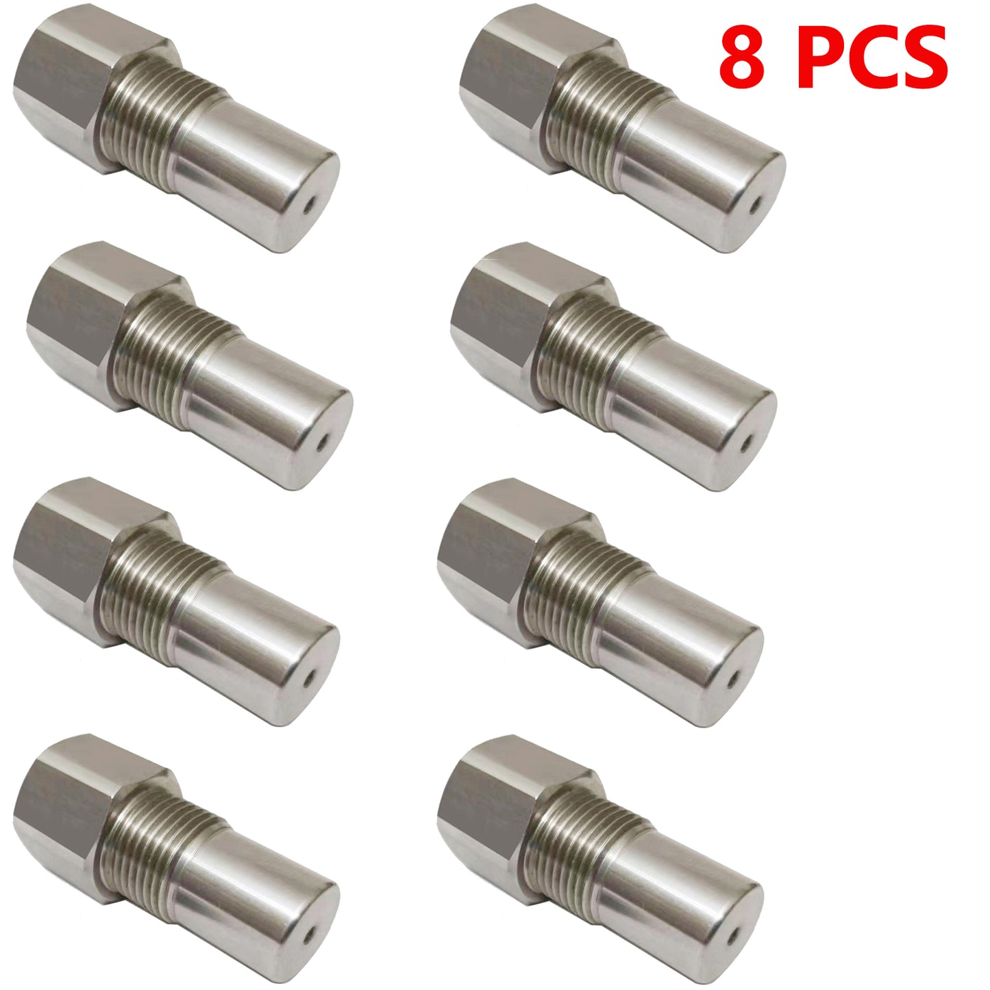 CHGRNLF 2-50Pcs O2 Sensor Adapter, Stainless Steel Extension Connector w/ Filter M18*1.5, 50mm/1.96in