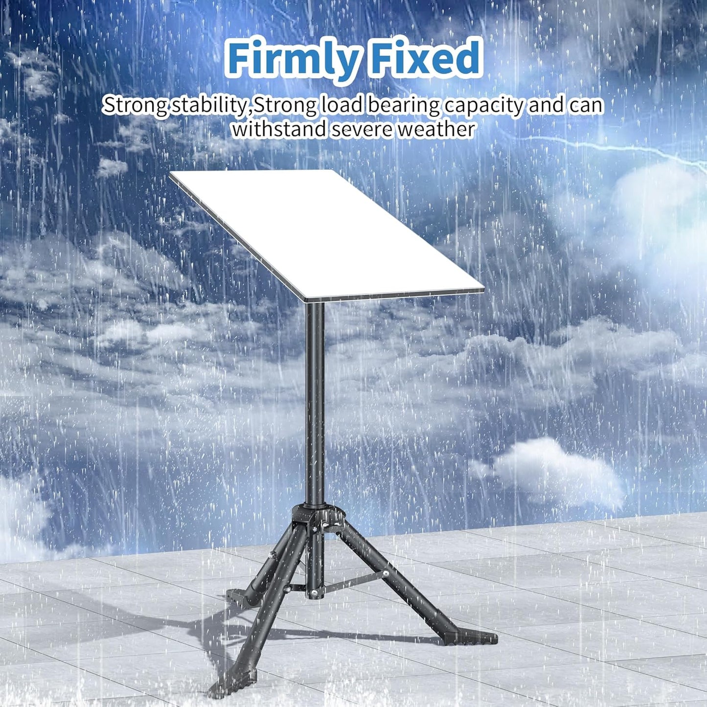 CHGRNLF Starlink Gen 3/ Starlink Mini Tripod Stand with Pipe Adapter, Outdoor Portable Starlink Mounting Kit for Camping and RV Travel