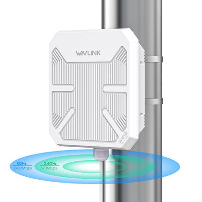 Wavlink WL-WN573HP3 12dBi Directional Antenna Outdoor Long Range AX3000 Mesh Extender for WiFi and POE Networks