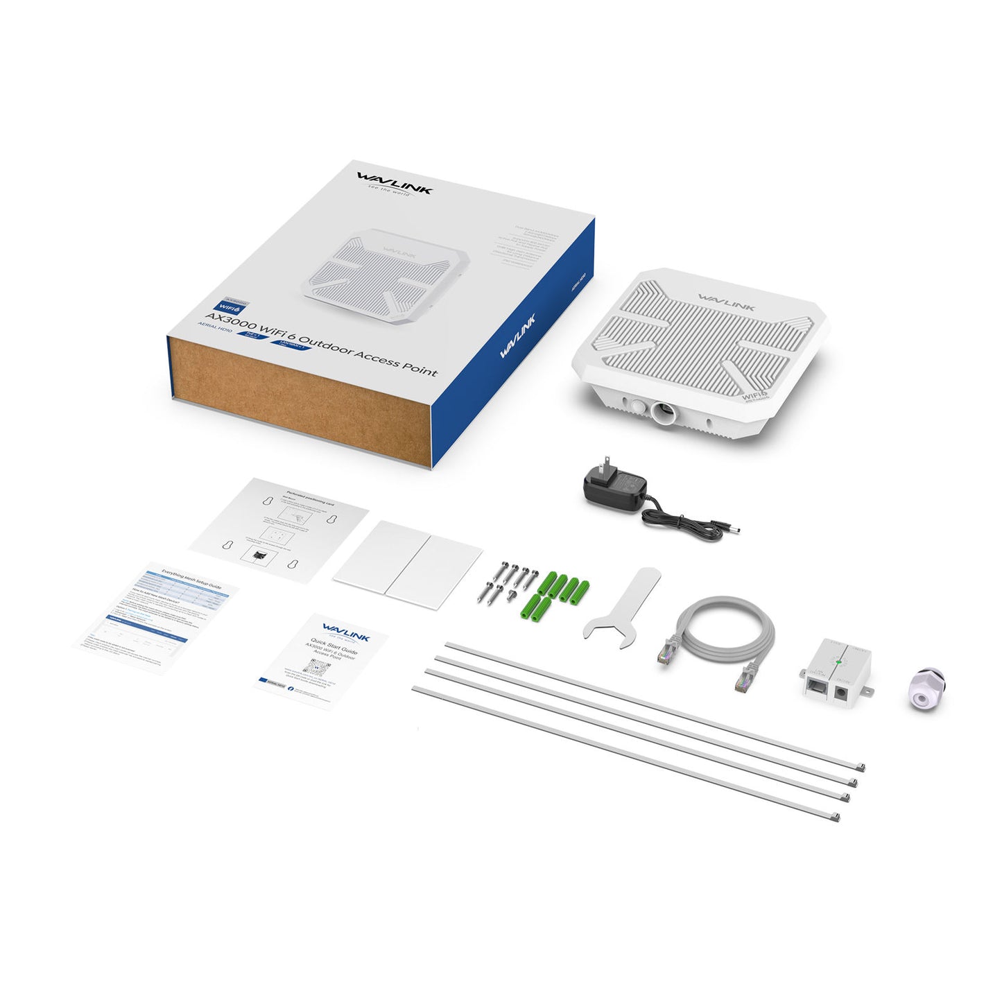 Wavlink WL-WN573HP3 12dBi Directional Antenna Outdoor Long Range AX3000 Mesh Extender for WiFi and POE Networks