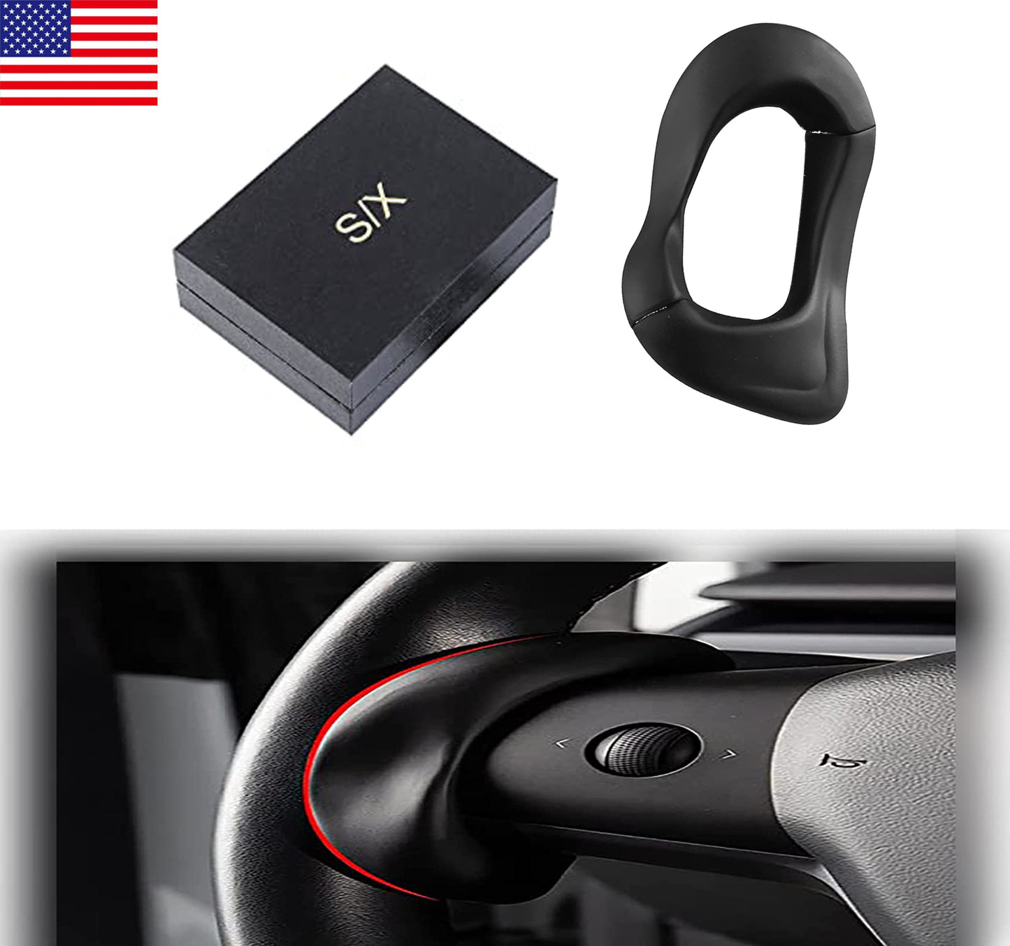 CHGRNLF Steering Wheel Magnetic Metal Weights for Tesla Model 3/Y X/S Steering Wheel - Accessories for Tesla Model 3/Y X/S FSD Autopilot Assistant For Tesla 3/Y X/S