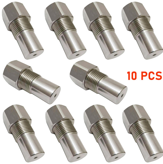 CHGRNLF 2-50Pcs O2 Sensor Adapter, Stainless Steel Extension Connector w/ Filter M18*1.5, 50mm/1.96in